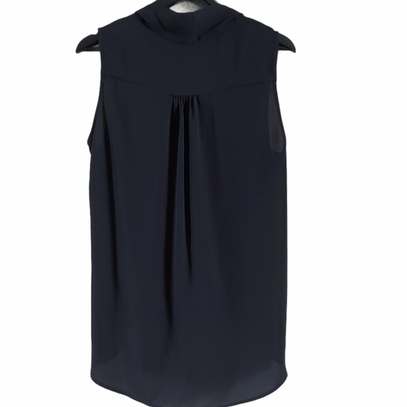 Pleione sleeveless faux wrap blouse black - Picture 4 of 6